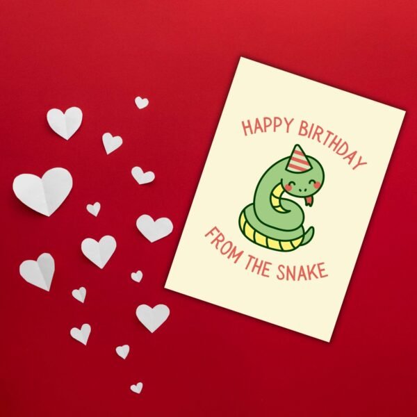 HBD Snake (1) Happy Birthday From The Snake Card