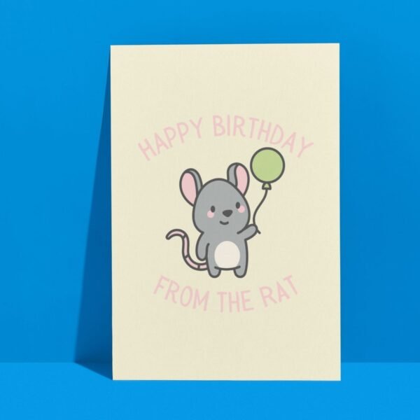 HBD rat (3) Happy Birthday From The Rat Card