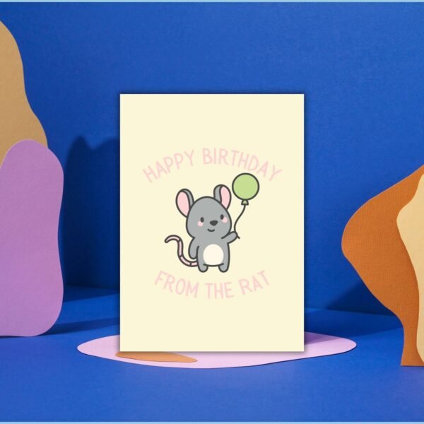 HBD rat (5) Happy Birthday From The Rat Card