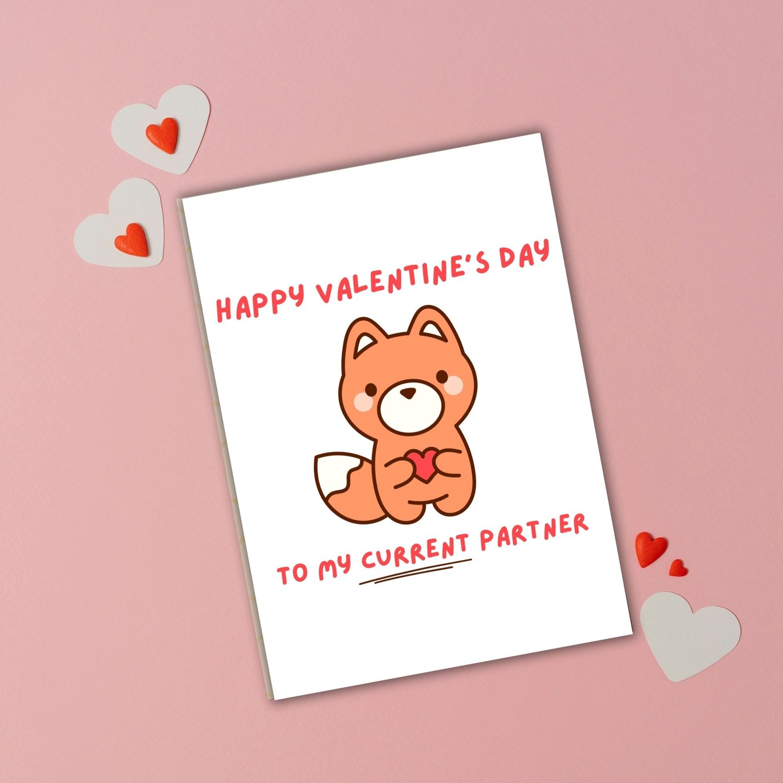 Happy Valentine’s Day to My Current Partner – Funny Valentine’s Card - Image 2