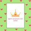 Happy Valentine’s Day Queen – Crown Valentine’s Card