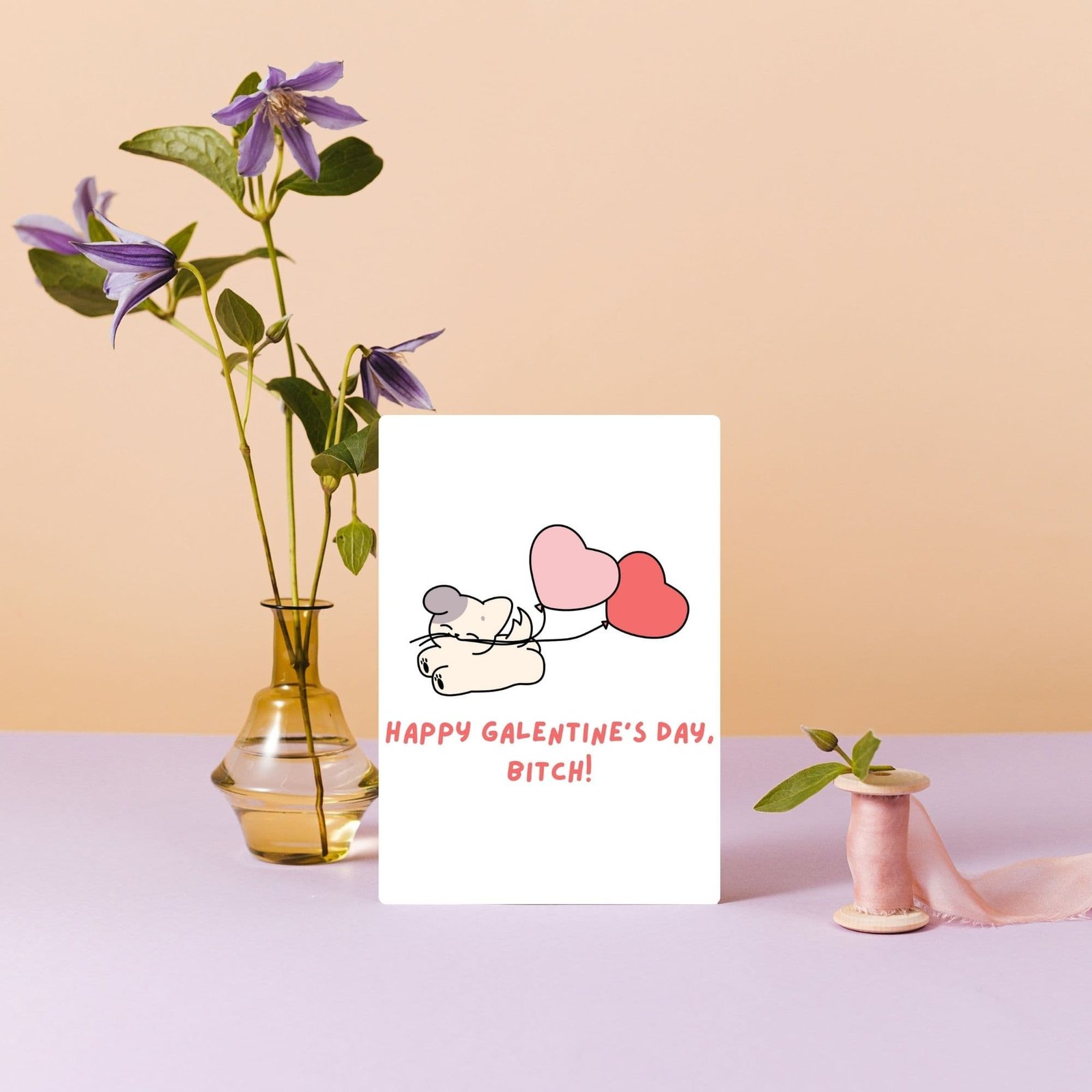 Happy Galentine’s Day Bitch – Galentine’s Day Card 💖 - Image 2