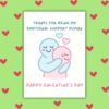 Happy Galentine's Emotional Support Human (5) Thanks For Being My Emotional Support Human – Galentine’s Day Card 💖