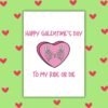 Happy Galentine’s to My Ride or Die – Skeleton Bestie Card 💀💖