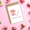 Hooked On You – Cute Valentine’s Card with Yarn & Crochet Hook
