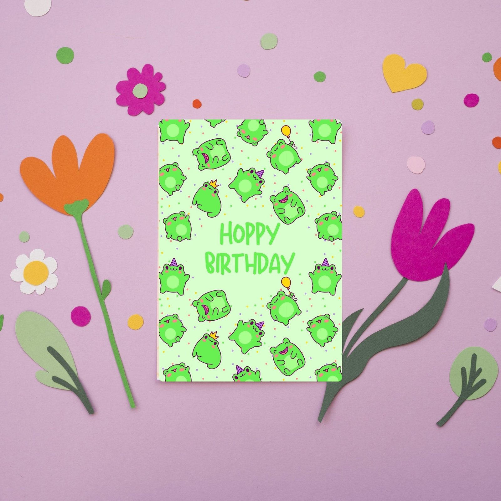 Hoppy Birthday β Funny Frog Birthday Card - Image 2