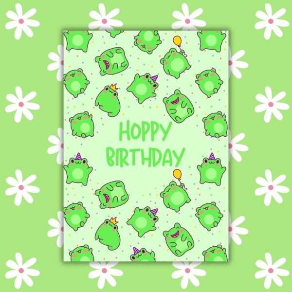 Hoppy Birthday Hoppy Birthday β Funny Frog Birthday Card