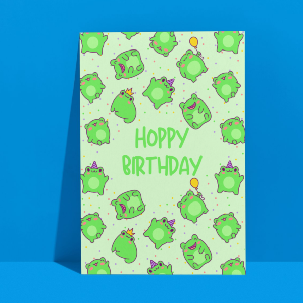 Hoppy Birthday Hoppy Birthday β Funny Frog Birthday Card