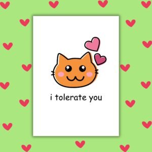I Tolerate You – Funny Valentine’s Card