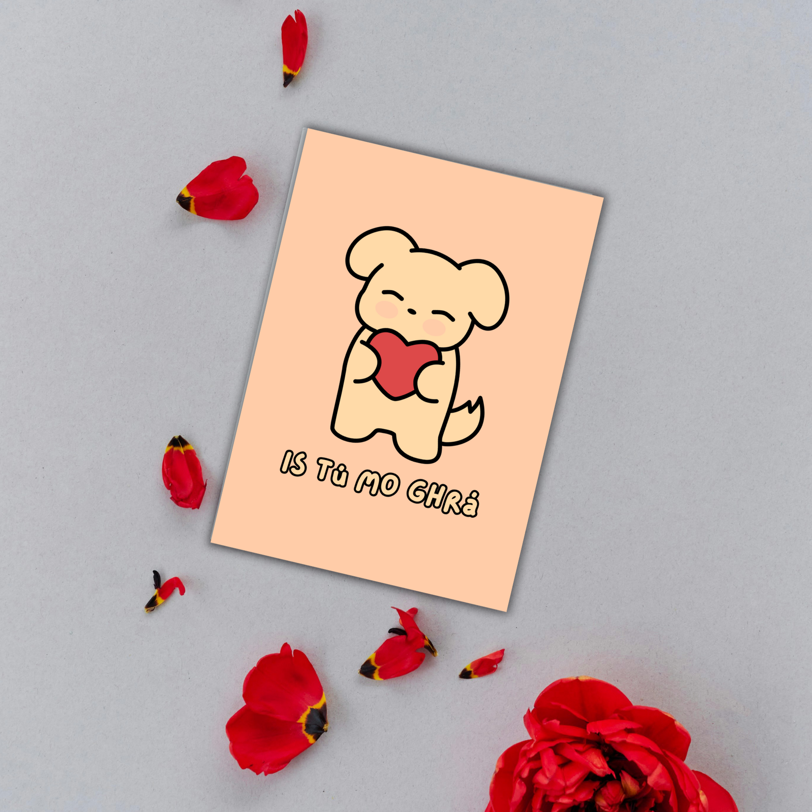 Is Tú Mo Ghrá – Gaeilge Irish Language Valentine’s Day Card - Image 3