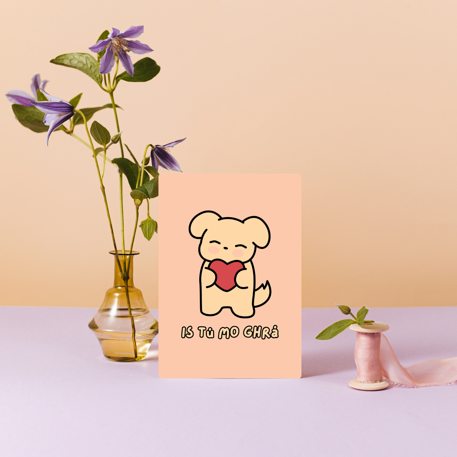 Is Tú Mo Ghrá – Gaeilge Irish Language Valentine’s Day Card - Image 4