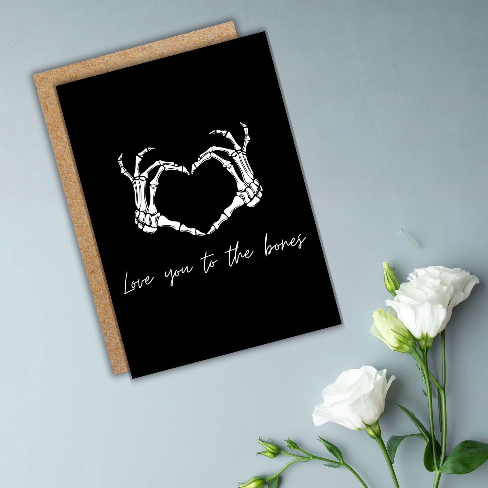 I Love You to the Bones – Gothic Skeleton Valentine’s Card - Image 5