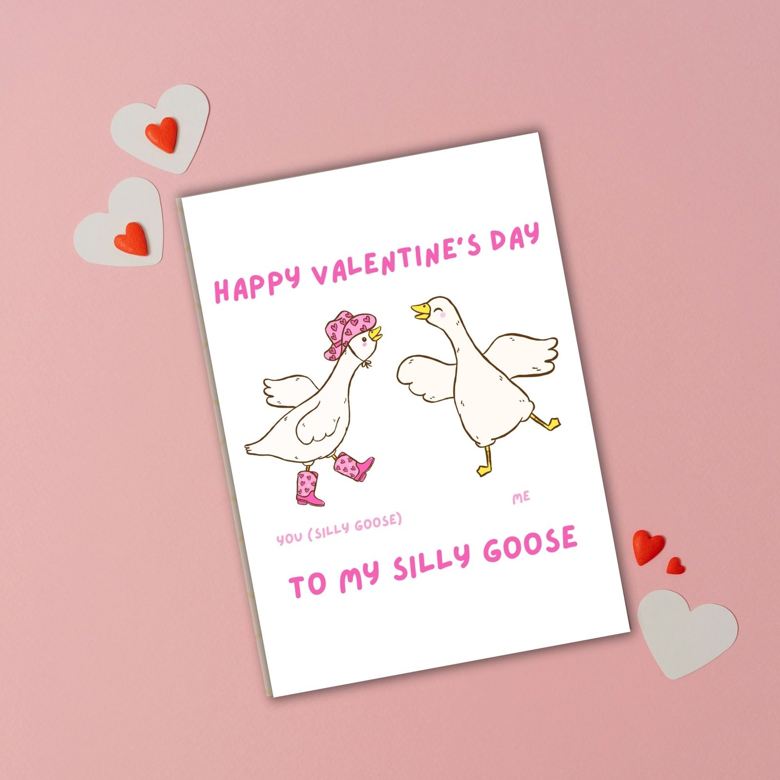 Happy Valentine’s Day to My Silly Goose – Fun Valentine’s Card - Image 2