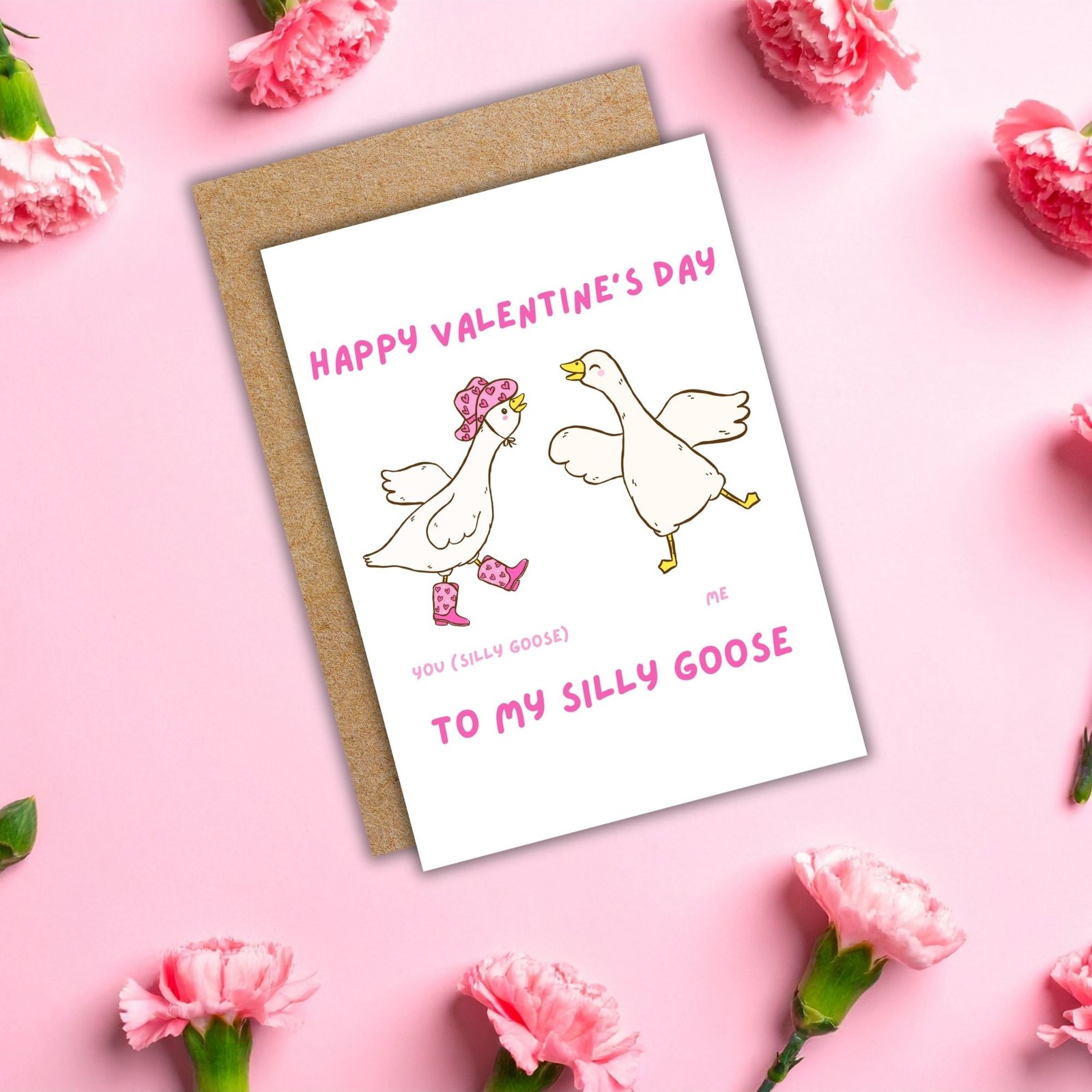 Happy Valentine’s Day to My Silly Goose – Fun Valentine’s Card - Image 5
