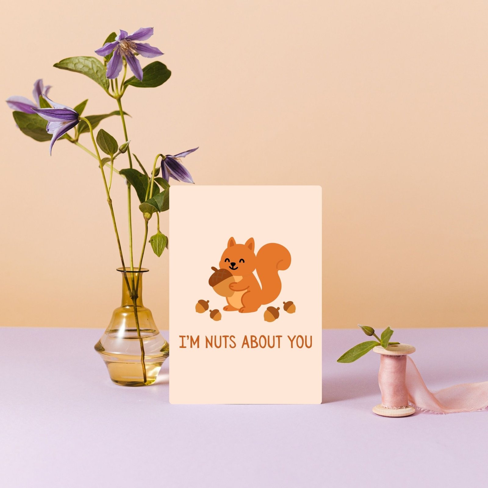 I’m Nuts About You – Squirrel Valentine’s Card - Image 4