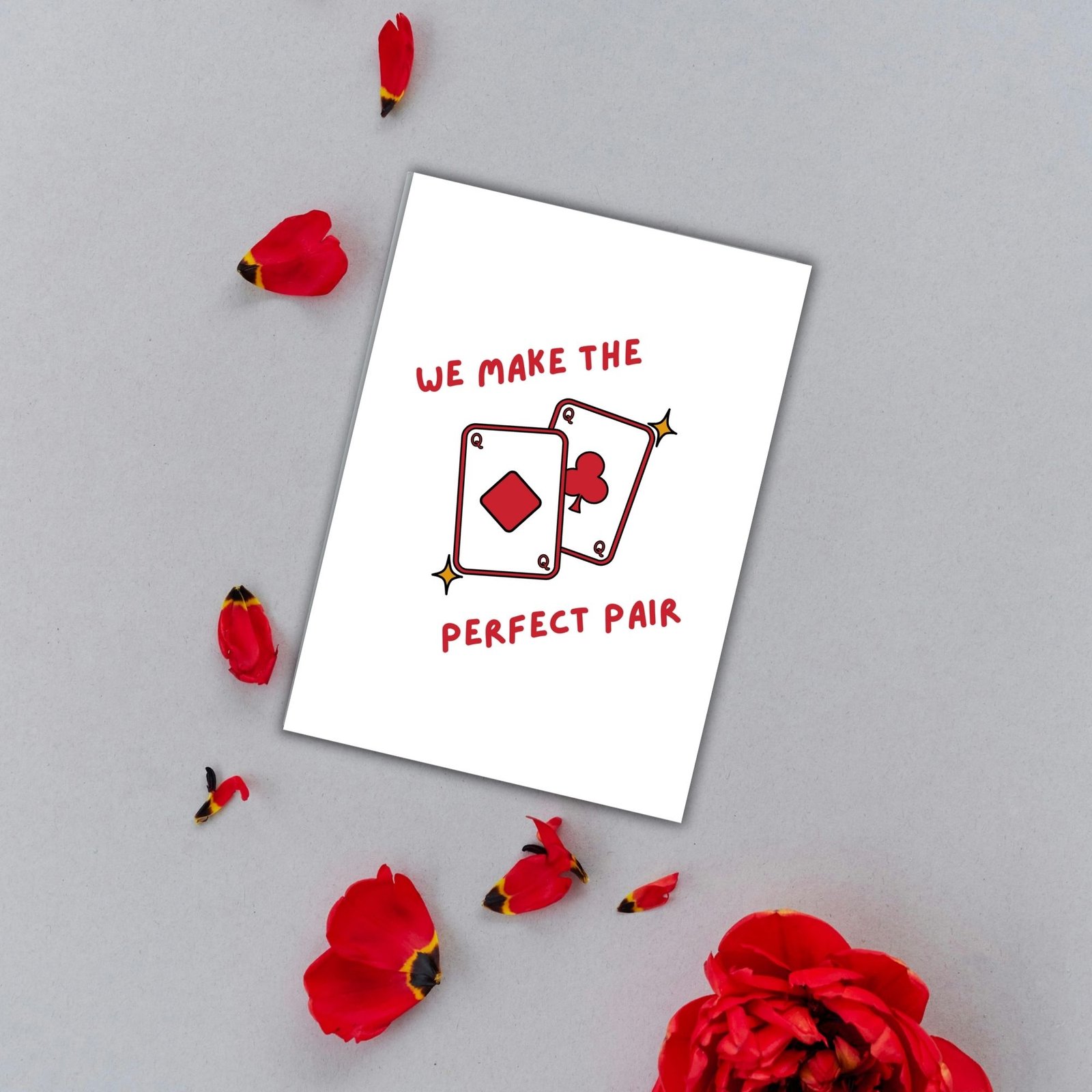 We Make the Perfect Pair Valentine’s Card Queen – Same Sex Valentine - Image 3