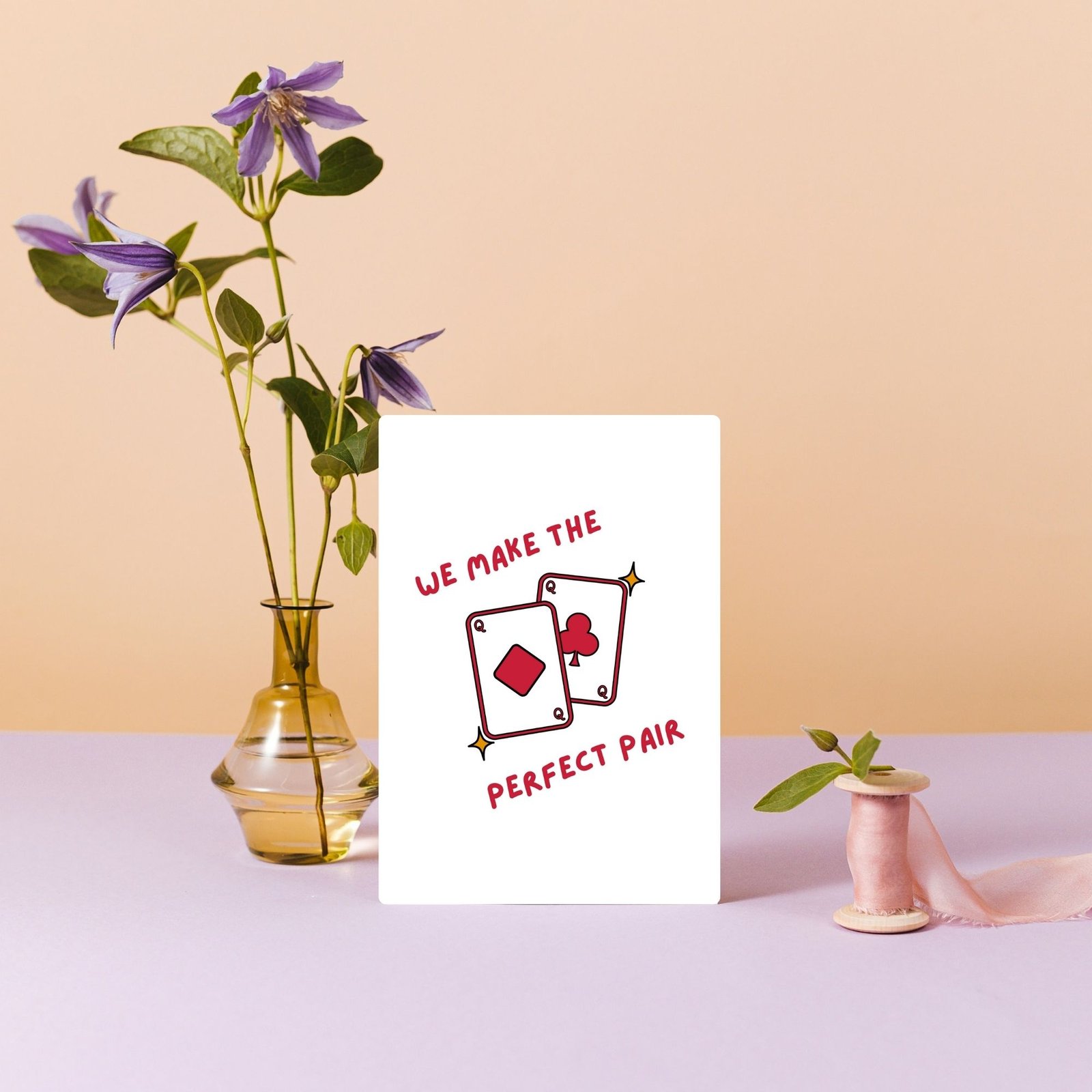 We Make the Perfect Pair Valentine’s Card Queen – Same Sex Valentine - Image 4