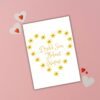 Dydd San Ffolant Hapus – Welsh Language Valentine’s Card with Daffodil Heart