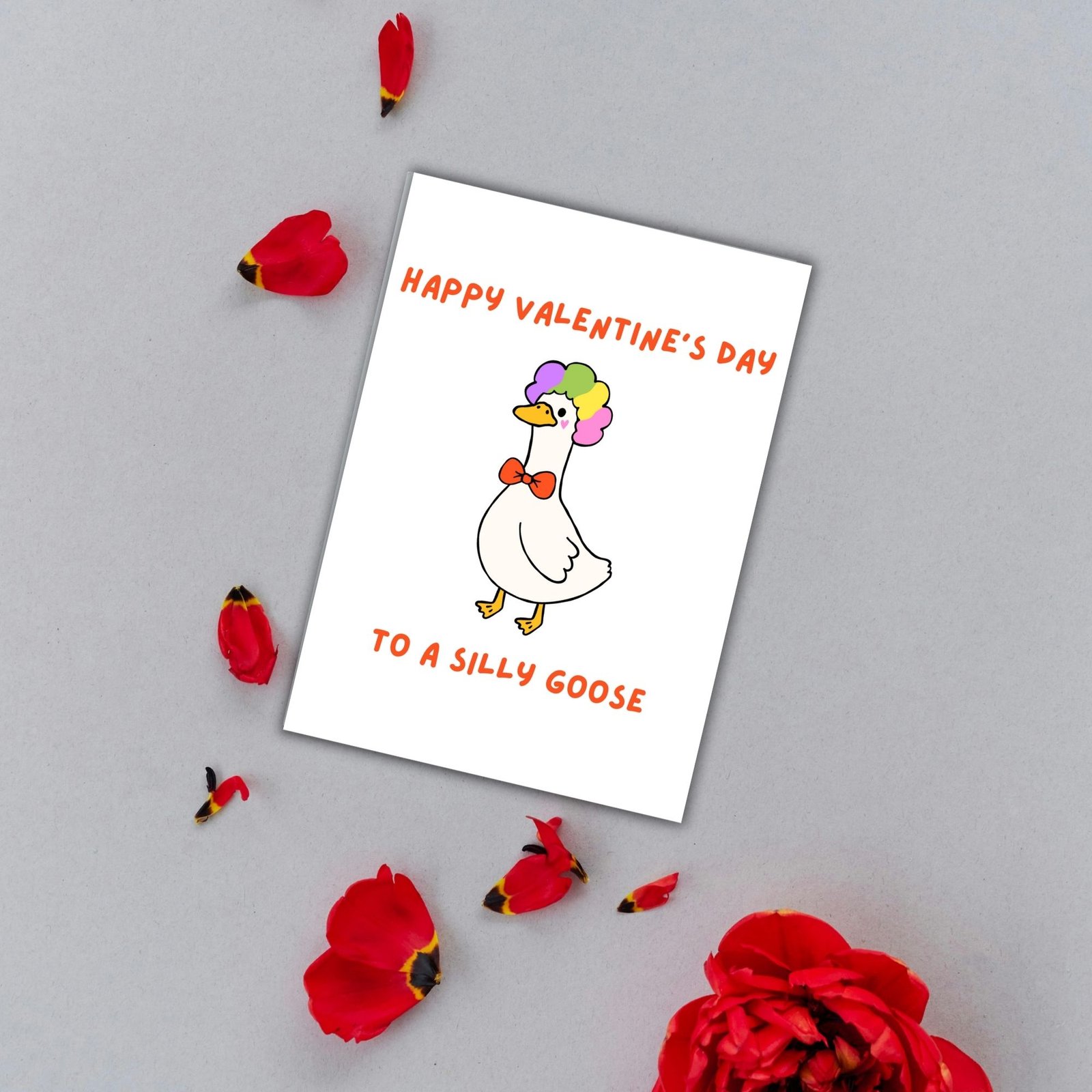 Happy Valentine’s Day to a Silly Goose – Funny Animal Valentine’s Card - Image 3