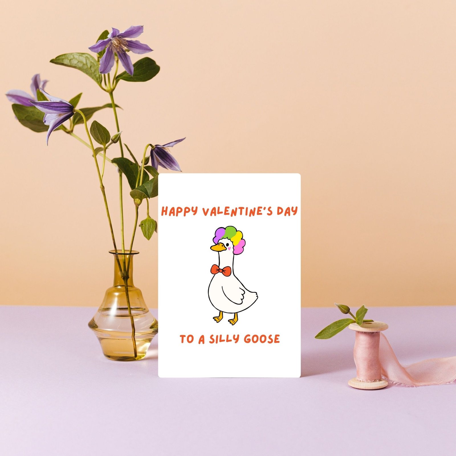 Happy Valentine’s Day to a Silly Goose – Funny Animal Valentine’s Card - Image 4