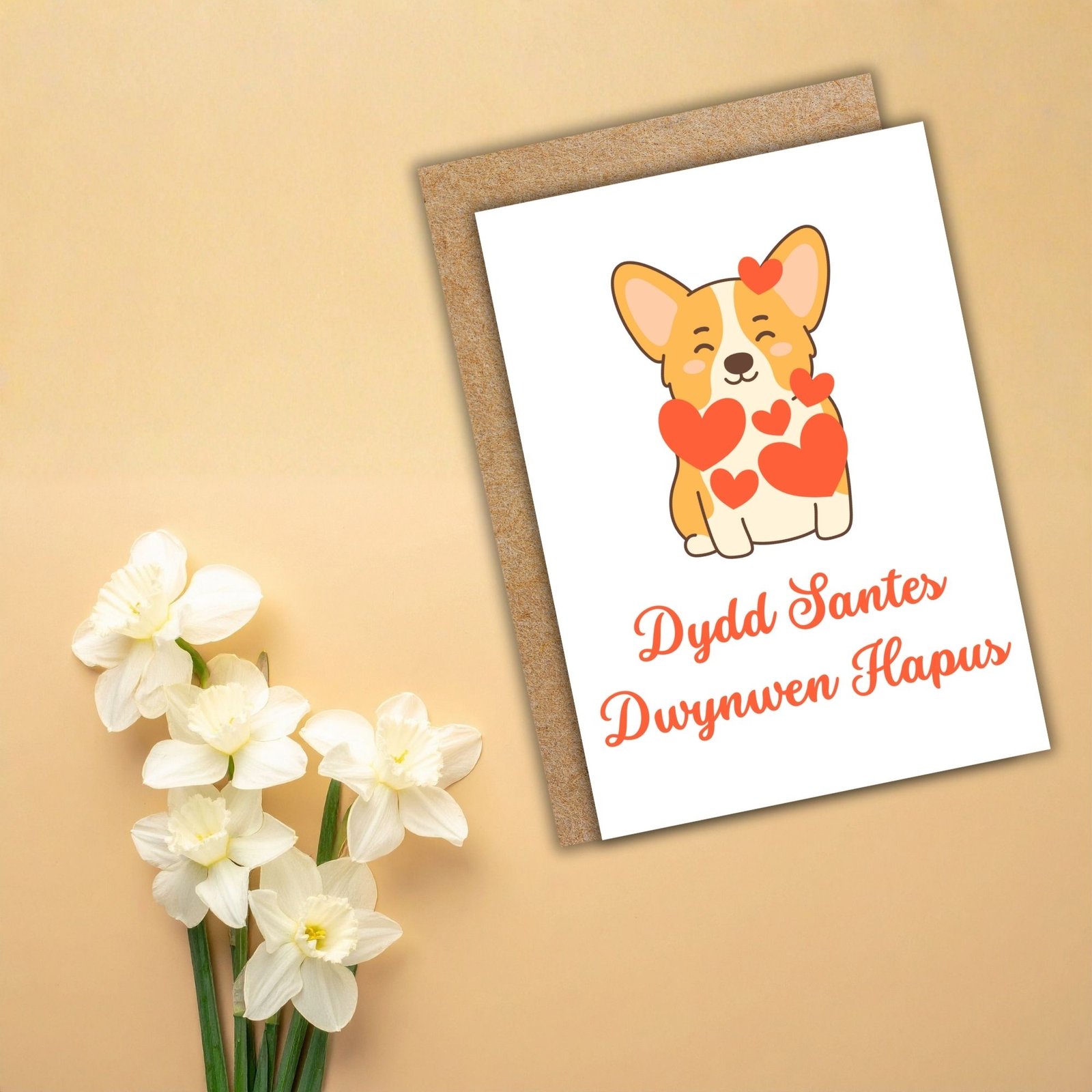 Dydd Santes Dwynwen Hapus – Welsh St Dwynwen’s Day Card - Image 3