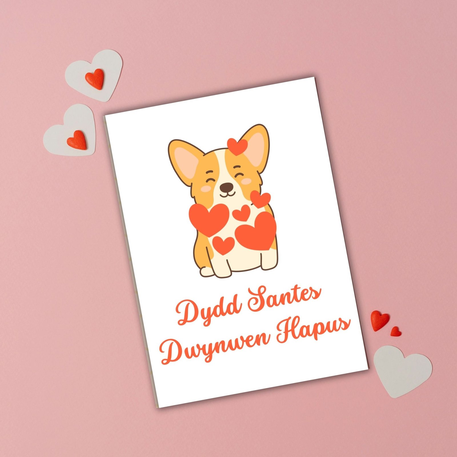 Dydd Santes Dwynwen Hapus – Welsh St Dwynwen’s Day Card - Image 4