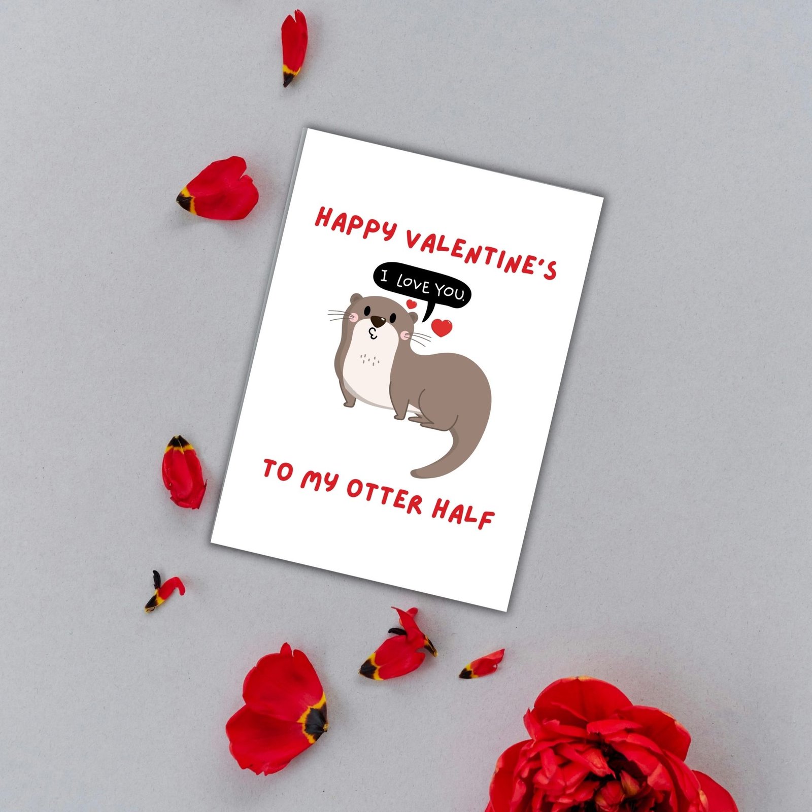 My Otter Half – Cute Valentine’s Card - Image 3