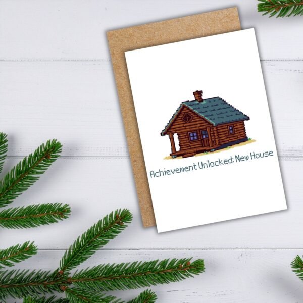Achievement Unlocked Card (2) New Home Card - Achievement Unlocked: New House