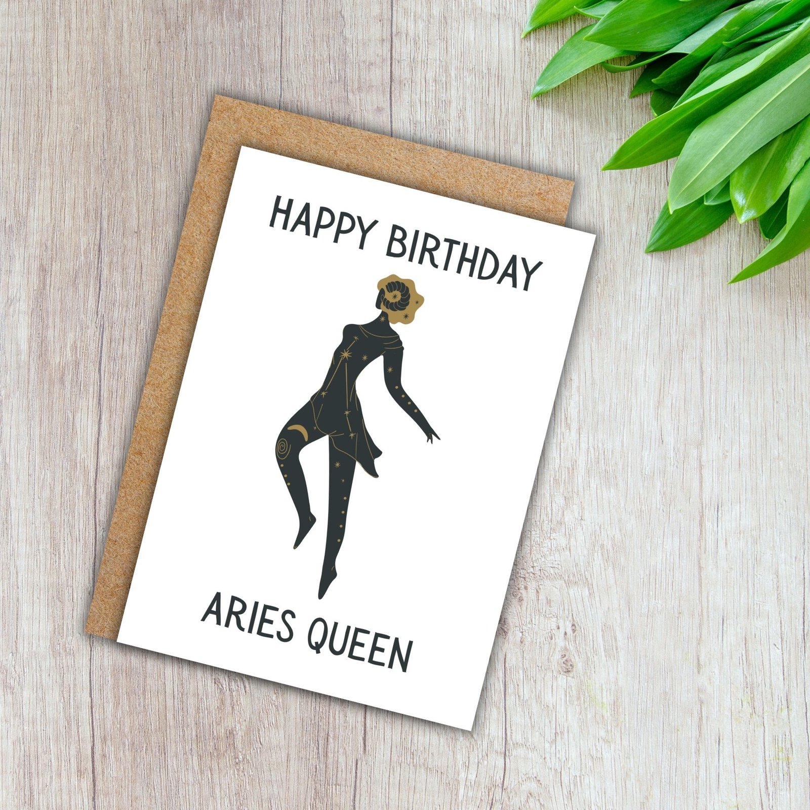 Happy Birthday Aries Queen – Zodiac Birthday Card - Image 3