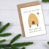 Bee Happy Hive Card (2) New Home Card - Hope You Will Bee Very Happy in Your New Hive