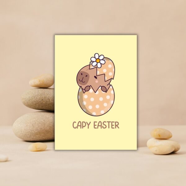 Capy Easter Egg (3) Capy Easter – Capybara Easter Egg Card