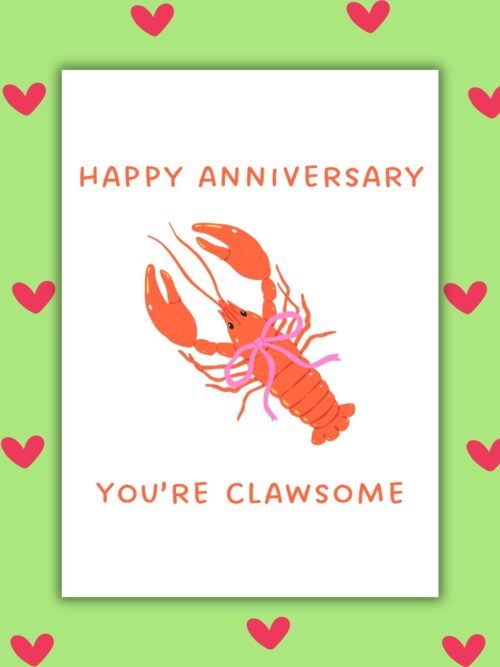Clawsome Anniversary Card Happy Anniversary Card – You’re Clawsome