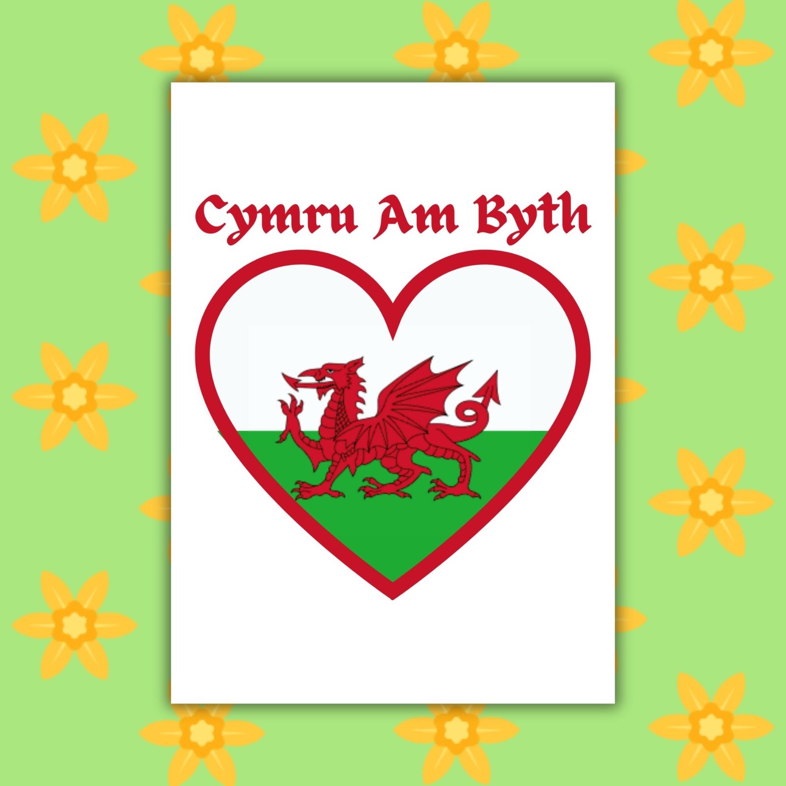 Cymru Am Byth – St David’s Day Greeting Card