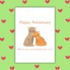 Fave place cat Anniversary Card Happy Anniversary Card – Next To You Favourite Place