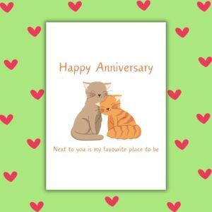 Happy Anniversary Card – Next To You Favourite Place