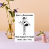 Thou Makest My Heart Dance Like a Fool – Funny Medieval Anniversary Card