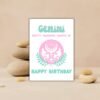 Gemini Birthday Card – Zodiac Birthday Card