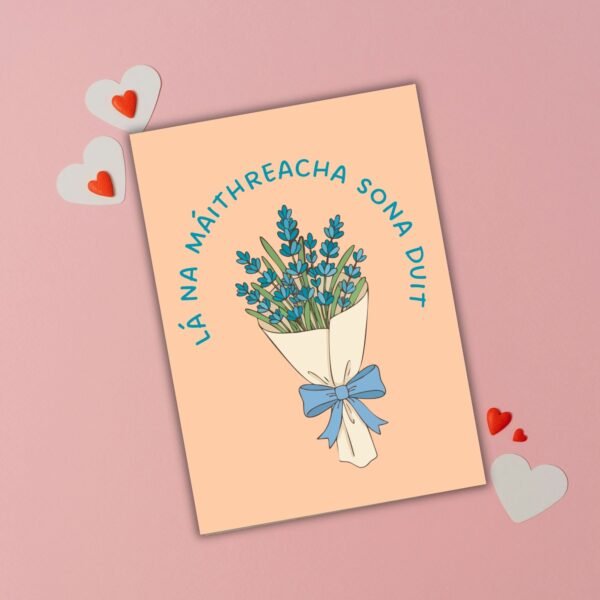 HMD Irish flowers (1) Lá Sona na Máithreacha Duit – Floral Irish Language Mother’s Day Card
