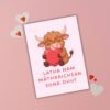 Latha nam Màthraichean Sona Dhut – Highland Cow Mother’s Day Card