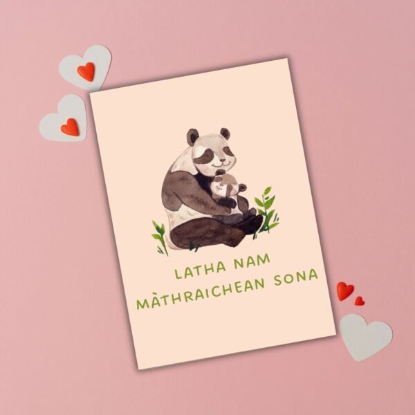 Latha nam Màthraichean Sona – Scottish Gaelic Mother’s Day Card