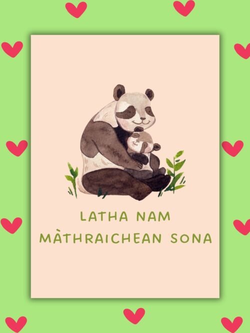 Latha nam Màthraichean Sona – Scottish Gaelic Mother’s Day Card