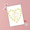 Dydd y Mamau Hapus – Daffodil Heart Card