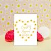 Dydd y Mamau Hapus – Daffodil Heart Card