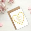 Dydd y Mamau Hapus – Daffodil Heart Card
