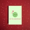 Hap pea Anniversary Card (1) Happy Anniversary Card – Hap-Pea Anniversary