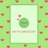 Hap pea Anniversary Card Happy Anniversary Card – Hap-Pea Anniversary