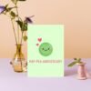 Hap pea Anniversary Card (2) Happy Anniversary Card – Hap-Pea Anniversary