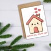 Happy new home Card (2) New Home Card - Cute Kawaii Smiling House