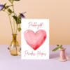 Penblwydd Priodas Hapus Welsh Language Anniversary Card - Heart