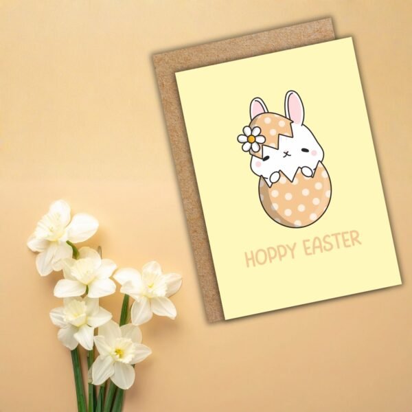 Hoppy Easter – Cute Rabbit Easter Card
